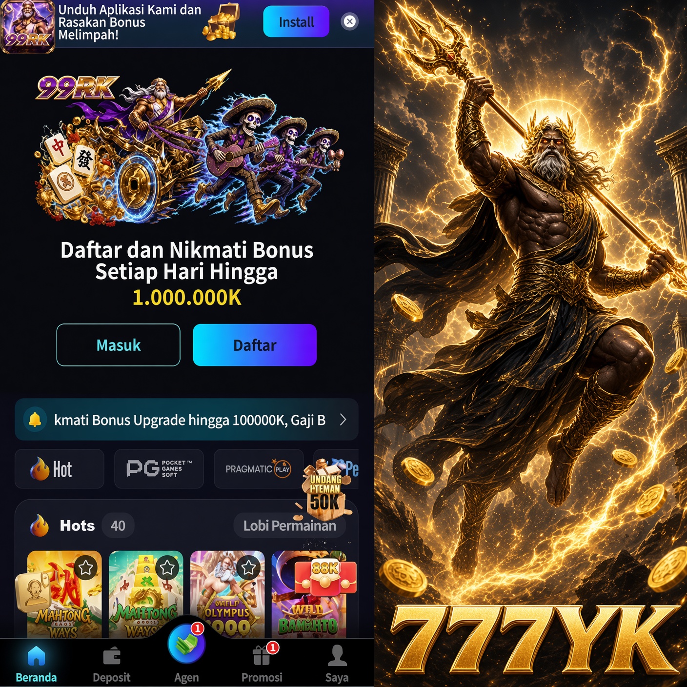 777YK - Platform Game Online dengan Beragam Pilihan Permainan Seru