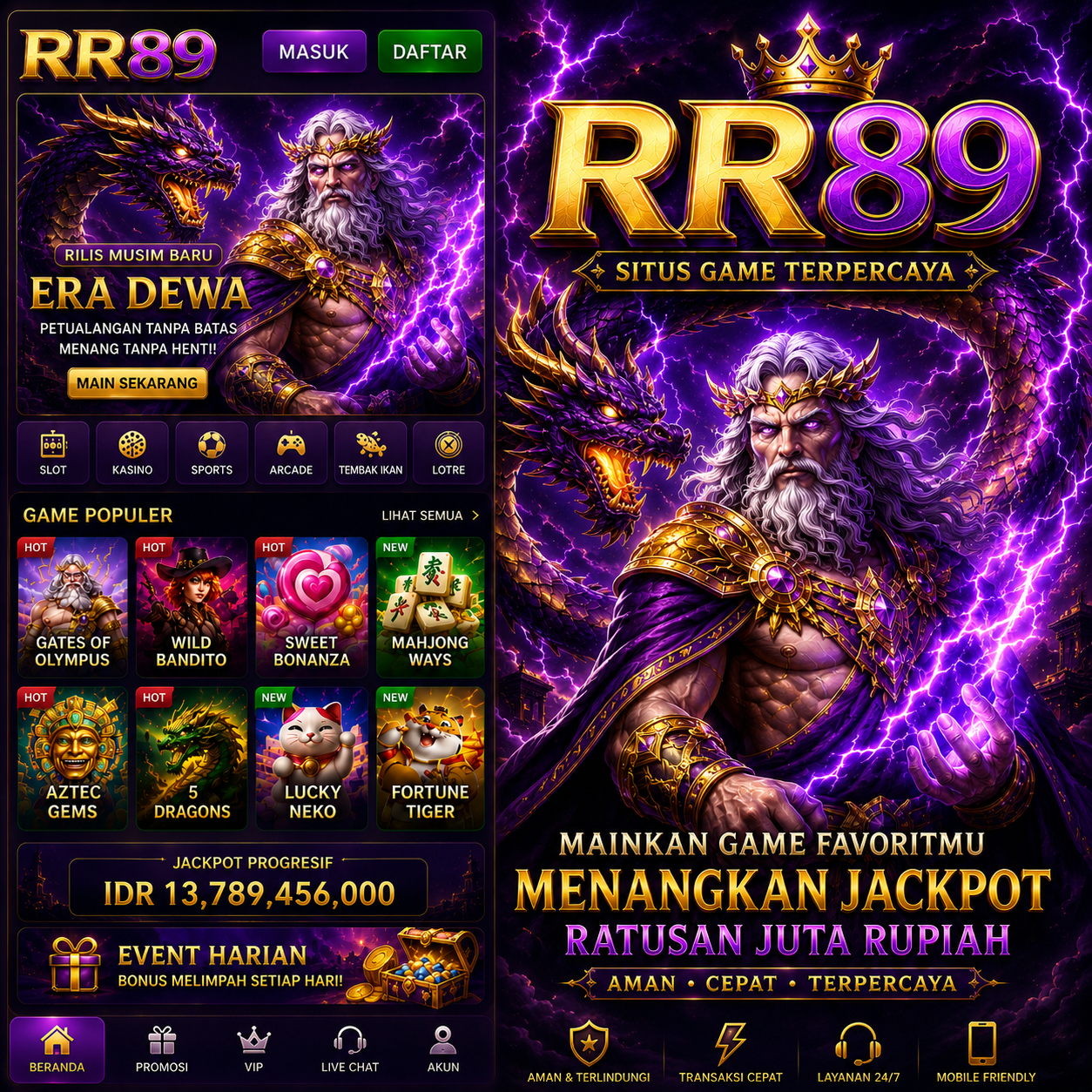 RR89 - Dowdload & Install Aplikasi Slot Asli Minimal Bet 400 Perak